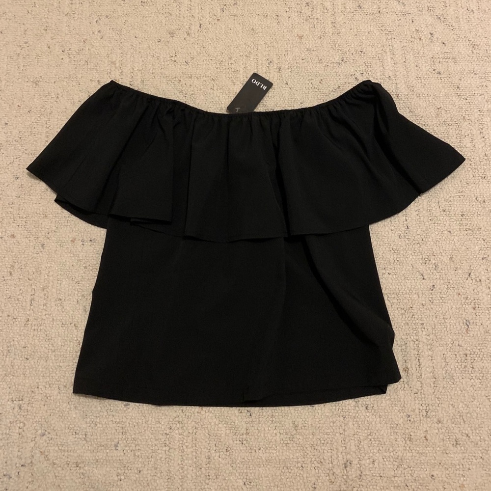 Black Off the Sleeve Top